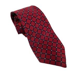 Nautica Necktie Men's Silk Red Silk 60"